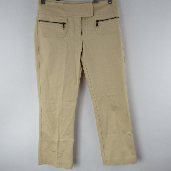 Cache Pants Straight Leg Zip Pockets - Picture 2 of 7